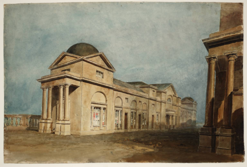  Joseph Mallord William Turner: Lecture Diagram 59: Pulteney Bridge, Bath, in Perspective (afte