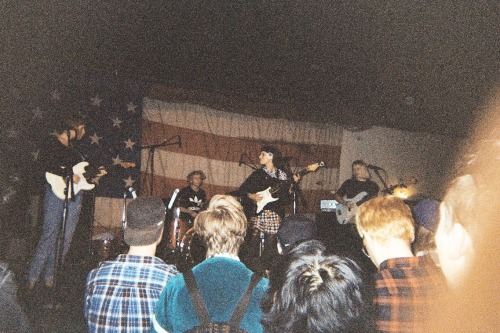 Photo of us backing R.L. Kelly with Nicole from Slutever @ The Orchid Tapes CMJ Showcase in October.