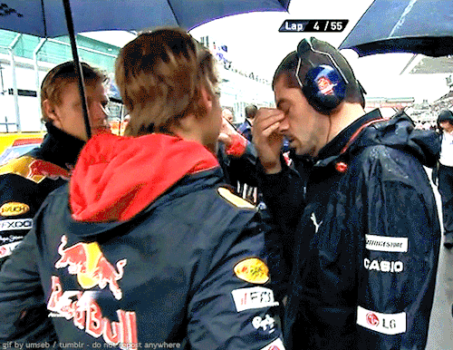 Sebastian Vettel During The Red Flag, Korea - October 24, 2010