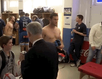 notdbd: Castres Olympique rugby union team in their postgame locker room (unidentified