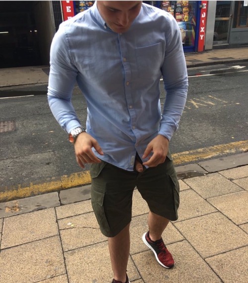 exhibition-i-st: Gorgeous little cock popped out ;)