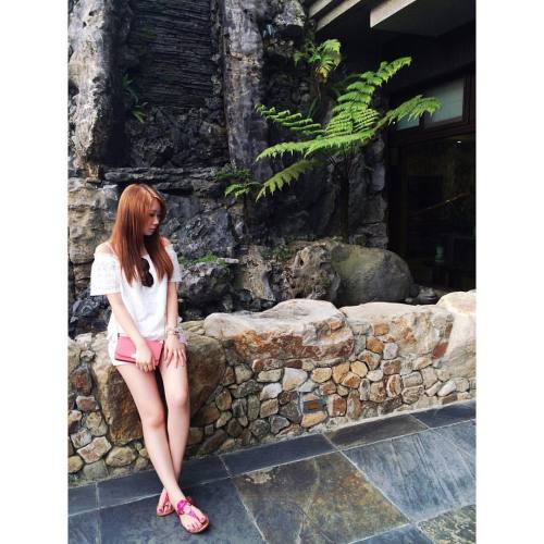 #taiwan #nantou #city #country #hotel #asian #chinese #girl #me #outfit #rocks #water #summer #vacat