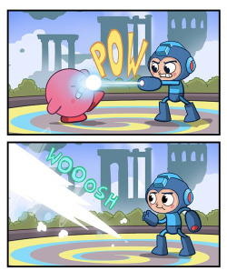 purehate-loljk:  dorkly:  Mega Man Joins Smash Bros.  why did this make me laugh so fucking hard 