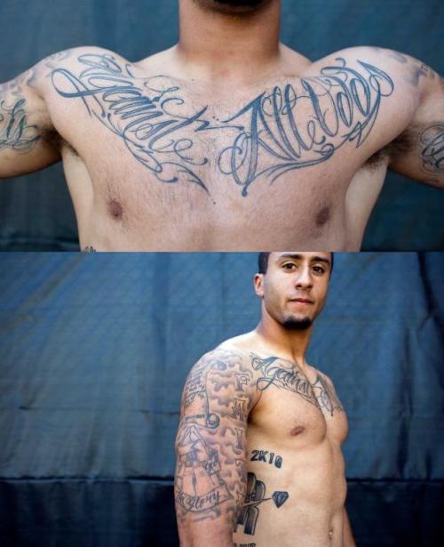 str8menexposed:  hello mister kaepernick :) cutest QB ever… 