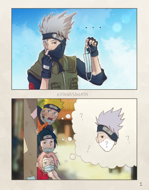 katanasonata:  kakashi knows that wearing