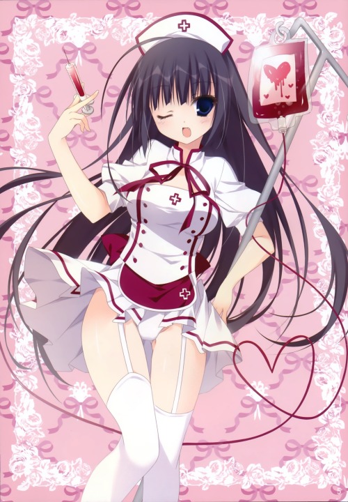 abaslev - garter belt inugami kira necotoxin nurse pantsu...