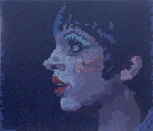 Erik den Breejen   Liza Minnelli in Cabaret   2014   Acrylic on linen   72 x 84 