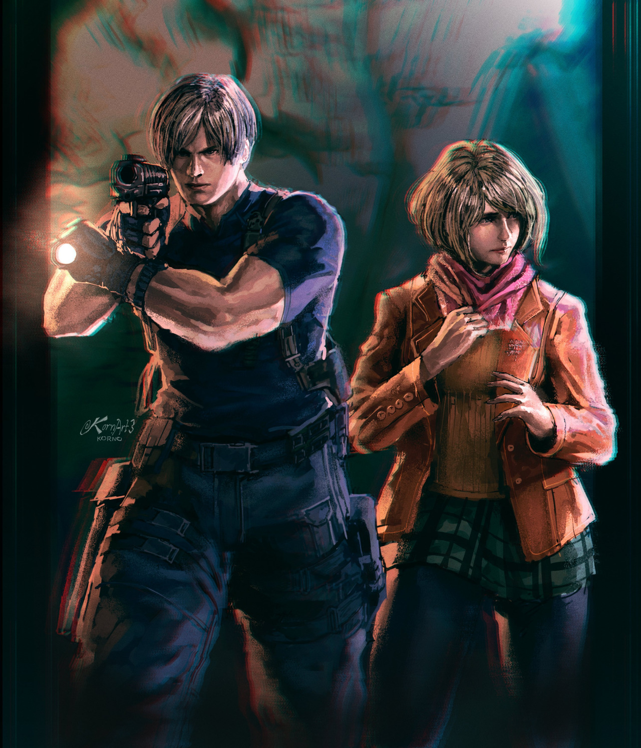 Working on this new Resident Evil 4 fanart makes me really wanna