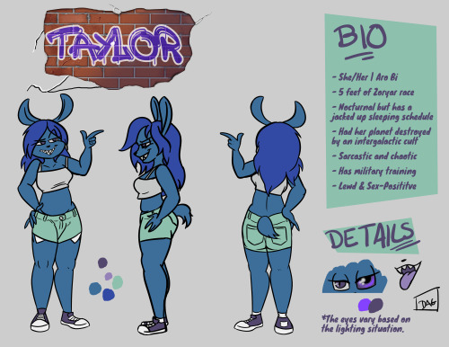 Reference Sheet updated for Taylor. 