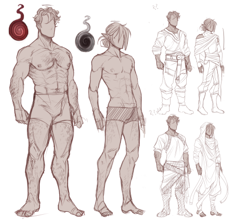 doodlesfromthebird:  I took way too long on this but I wanted to make this overly complicated ref sheet for myself and potential people I want to commission to draw these two nerds…tbh if I wasn’t so lazy I’d put a few more angles here and there.