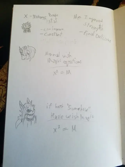 Alrighty, It's Mostly Going To Be Pictures. But Basically I Was Thinking About How Wish Magic Power Scaling