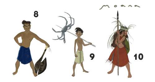 minkyuanim: Moana Visual Development, Part 2 “The Brothers”.At one point in the story development, M