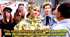 Amy: Not even gonna touch that.Jake: The Amy Santiago story.