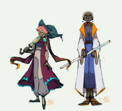 thekoreanpineapple:Super nervous to upload these but here’s my version of taako and the director for the adventure zone