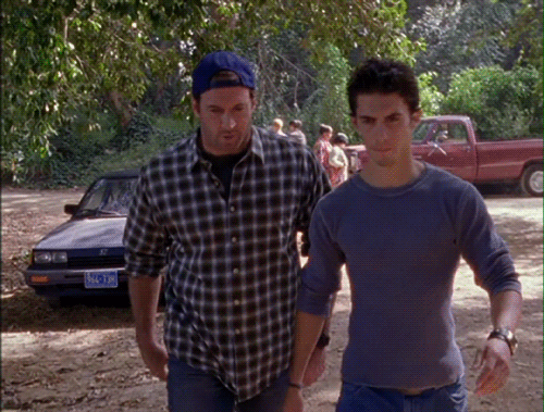 letskzuniversescreations:Jess Mariano (Milo Ventimiglia) &amp; Luke Danes (Scott Gordon Patterso