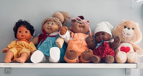 lil faces of the 80s ❤️❤️❤️ #orangeblossom #strawberryshortcake #cpk #cabbagepatchkids #koosas #jesm