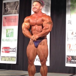 Flex Lewis guest posing.