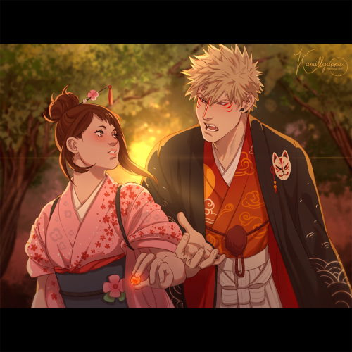 Ochako finds a gem in the forest and turns out it belongs to someone…Kitsune Katsuki AU jfs D