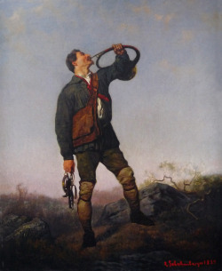 Chasseur sonnant du cor, Louis Frédéric Schutzenberger