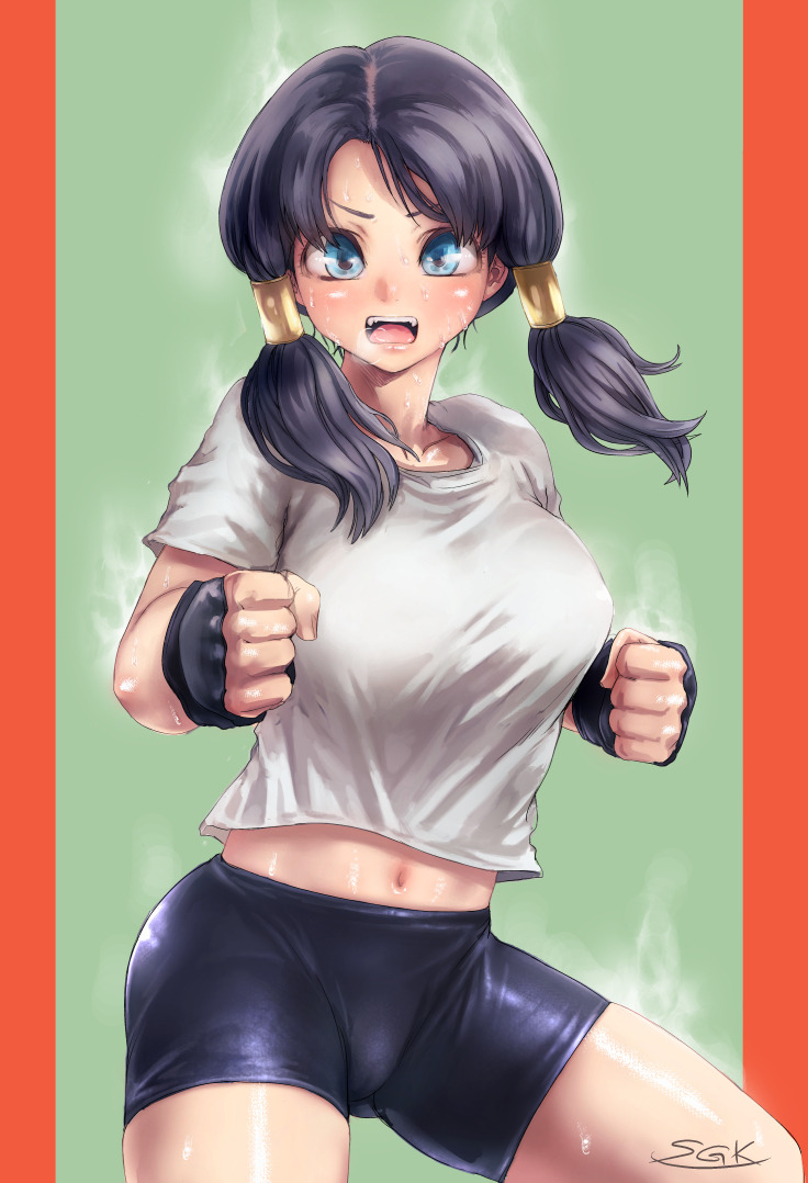 sgk1100: どっちも３年ほど前の絵。ドラゴンボール女子もっと描きたいな