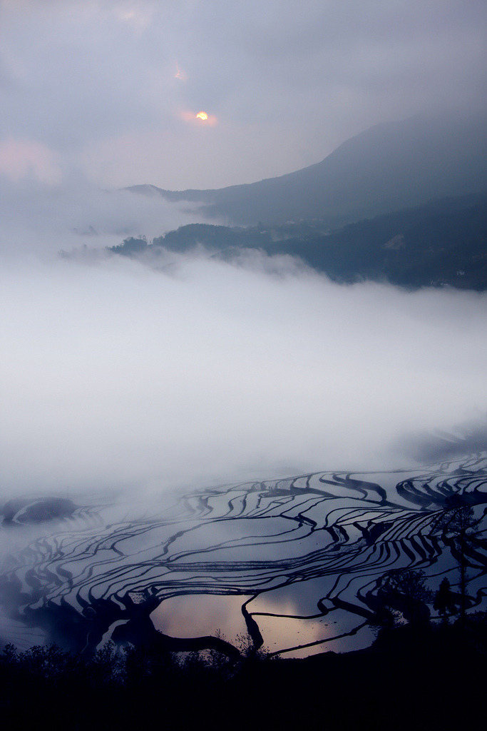 fuckyeahjapanandkorea:  Sunrise | Yuanyang Terraced Fields (by +Lanzi)