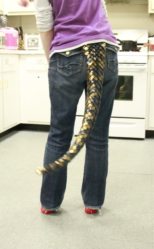 Here's The Most Recent Tail Commission I Completed. Brown (anodized Aluminum) Background With Black (anodized