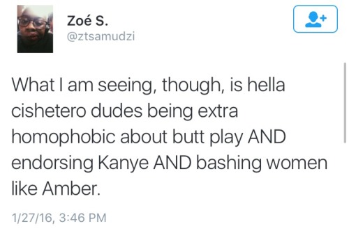 weirdcreepygeeky:  somethingratchet:  teenblackfem:  this thread has the right idea  This exactly. Yall reaching. She never called him gay for liking it, nor did she shame his like for it. But he was on some I am god shit, like he’s untouchable and