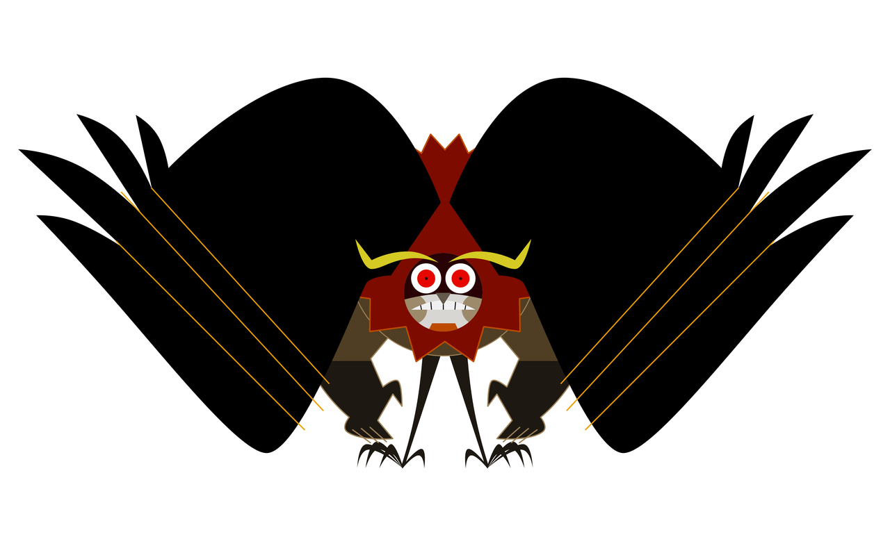 winslowdraws:owl defense modes: thin &amp; spooky and Dont Touch Me Im BIG