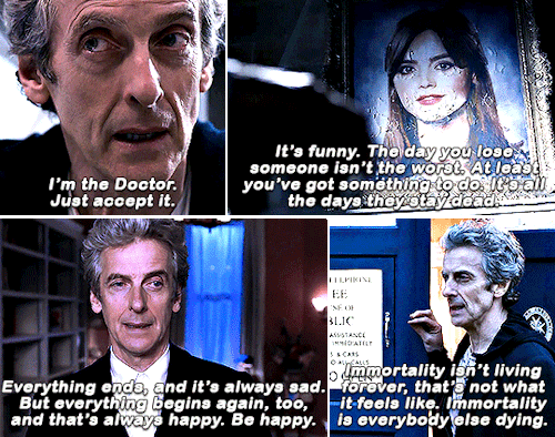 tvarchive:TVARCHIVE LAUNCH EVENT: favorite television arc by member — @delphines↳ The Twelfth Doctor