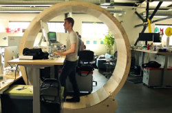 discoverynews:  Human Hamster Wheel Turns