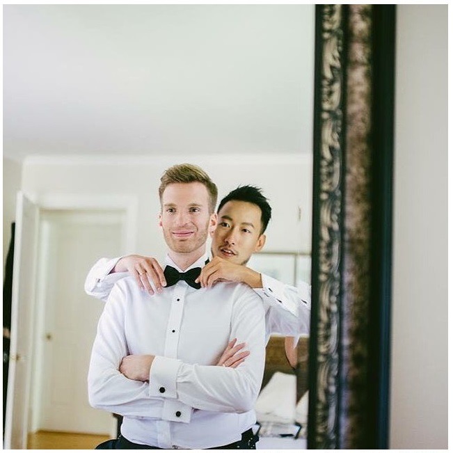 asianboysloveparadise:    International Gay Wedding: Lok Man &amp; Guillaume