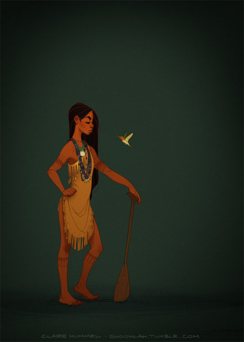 janglingargot: deviantArtist shoomlah created a redesign of Pocahontas for her gorgeous “Histo