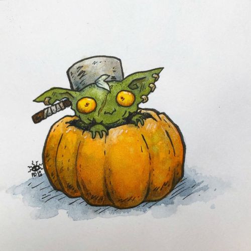 Merry Halloween everybody! #halloween #goblin #pumpkin #gobtober www.instagram.com/p/CHA2gqH