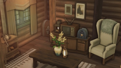 Forest Cabin On A Hill