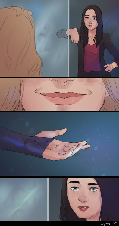 lesly-oh:Supercorp comic to help fill the hiatus of the series c: