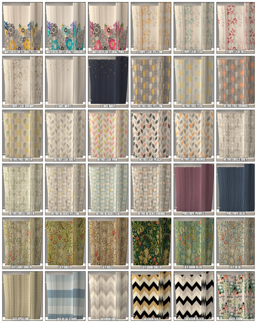 Do you use the Better Bath set?  Here’s 36 recolors for the shower curtains if you do.  The pics are