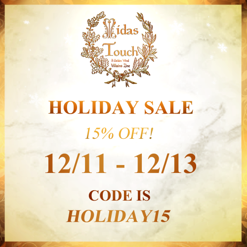  The Holiday Sale for Midas Touch is now LIVE!! Get 15% off on all orders when you use the code &ldq