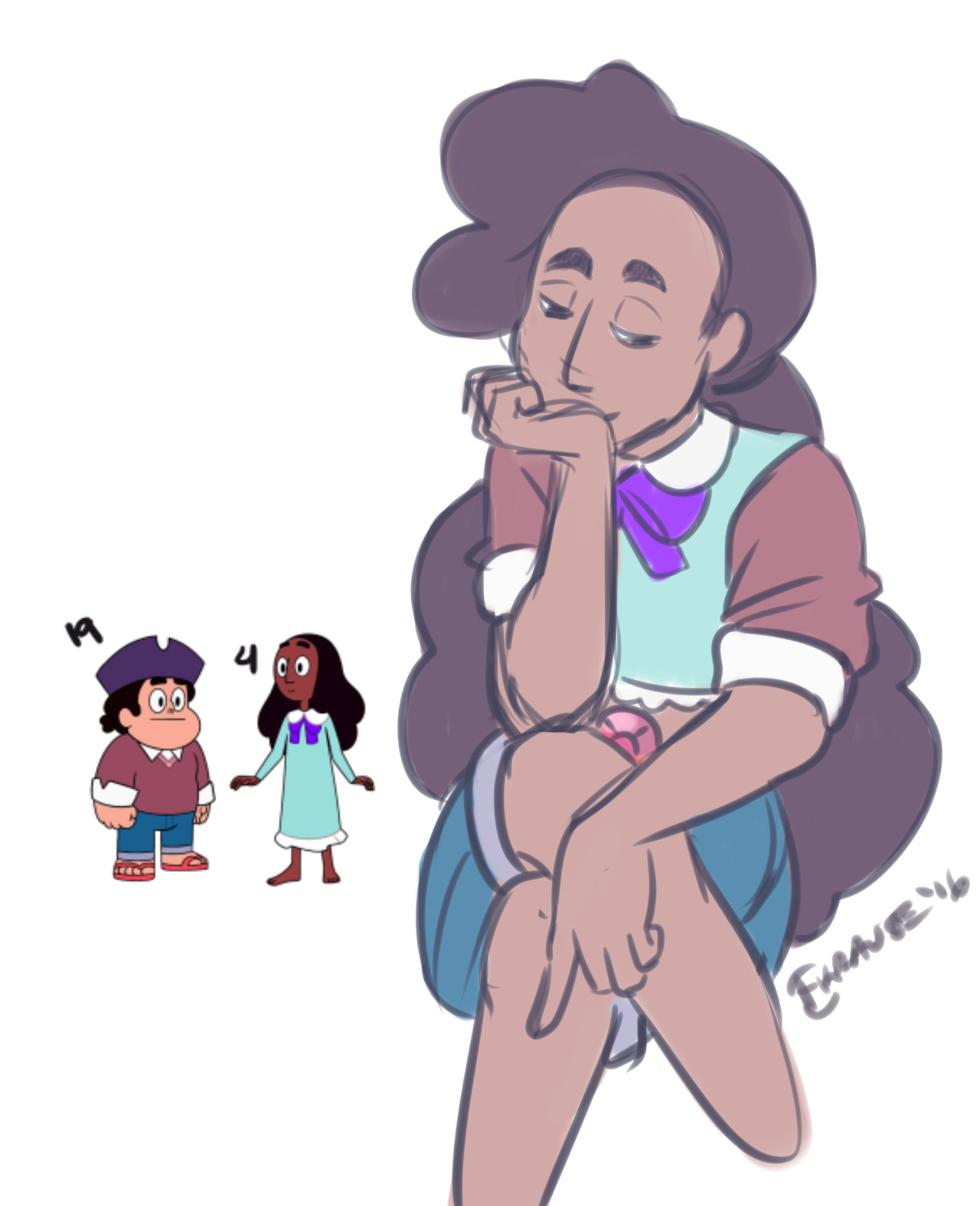 keaoriginalart:  More Stevonnie’s my friends asked for (I’m going to end up redrawing