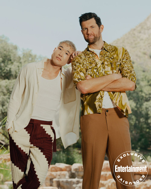 Billy Eichner and Joel Kim Booster pose for Entertainment Weekly’s 2022 Pride digital cover. 