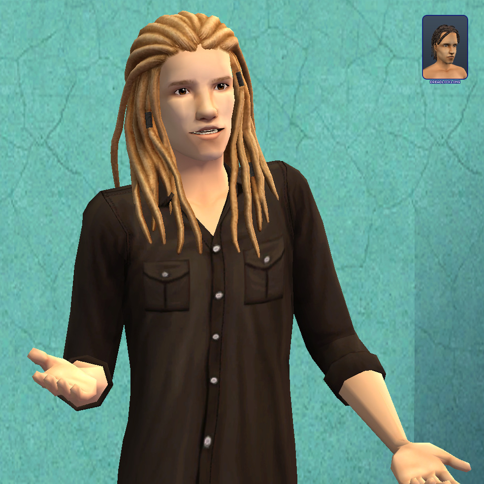 MalvernSims : Hair Defaults - Dreads and Fedora Edition...