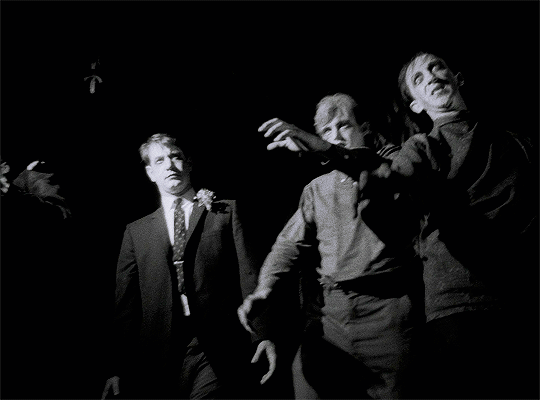 #night of the living dead from "Yeah, they're dead. They're all messed up."