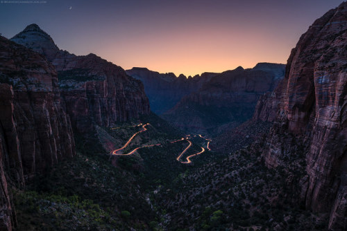Zion Canyon Overlook by Warren Chamberlain This was shot on a long weekend in one of the most popula