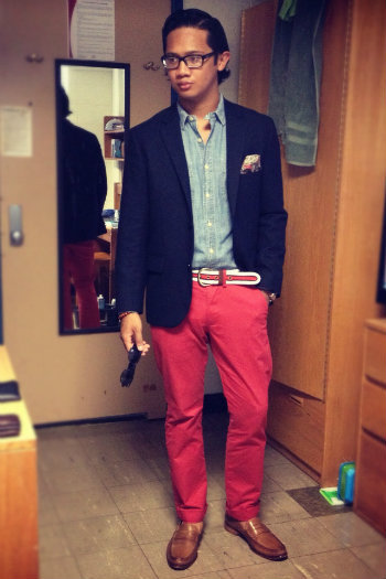 wisith:  Adrian Beraquit, also known by his screen-name “Pinoy732” on NT, is the most dapper gent I know at the age of 21.  He does not spend tons of money on clothes, but rather has a fine eye for versatile pieces and acknowledges that a good tailor