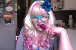 malamela:  My wig for Penelope Garcìa is ready! Woooo!  Ahhhhhh you look SO CUTE