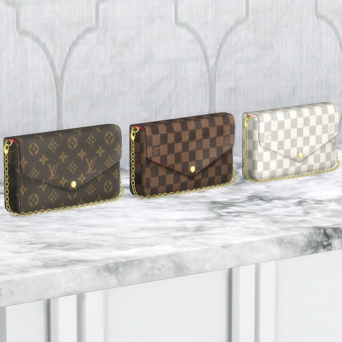 | Louis Vuitton Pochette Félicie |DOWNLOAD (Patreon) Enjoy xo  *All meshes are original & made f
