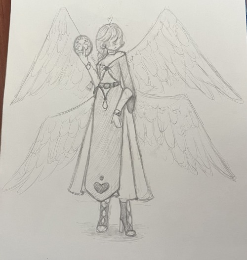 When You Draw An Oc But It Ends Up Looking Kind Of Like Charlie From Hazbin Hotel As An Angel TwT