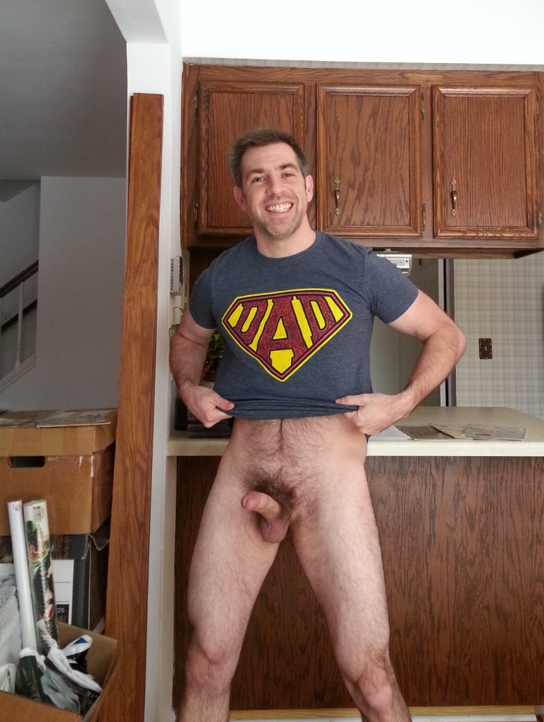 If he is actually a dad, then he has made a baby with that incredibly hot cock and