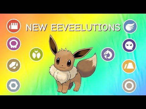 I DESIGNED A NEW EEVEELUTION OF EVERY TYPE || Fakemon Designs: Eeveelutions
