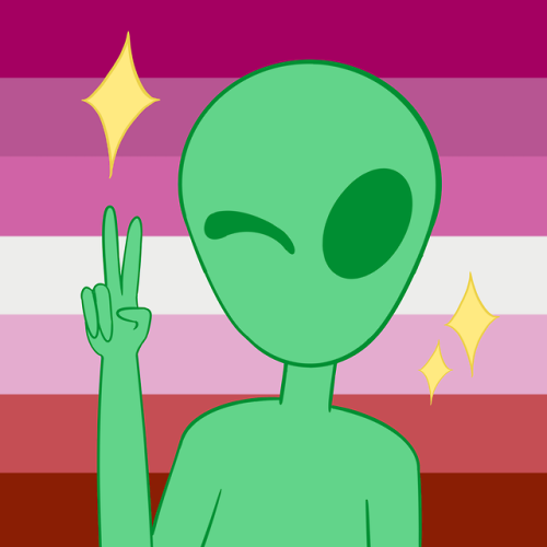 softe-gay-mothman: alien pride icons, as requested!also, i’m making an entire cryptid pri