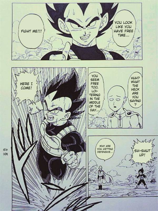 Vegeta versus One Punch Man